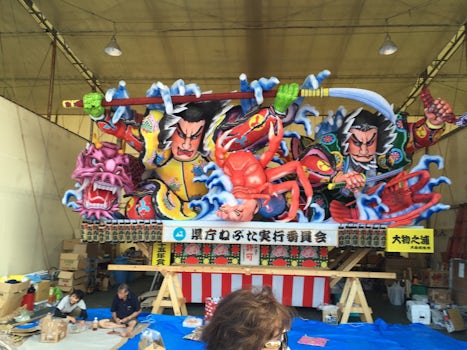 One of the floats of the Nebuta Festival in Aomori.