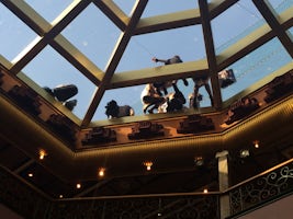 This is a glass atrium which makes up part of the roof of the main buffet r