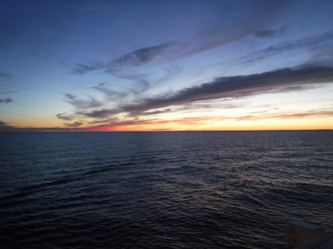 A beautiful sunset on the way to Bermuda.