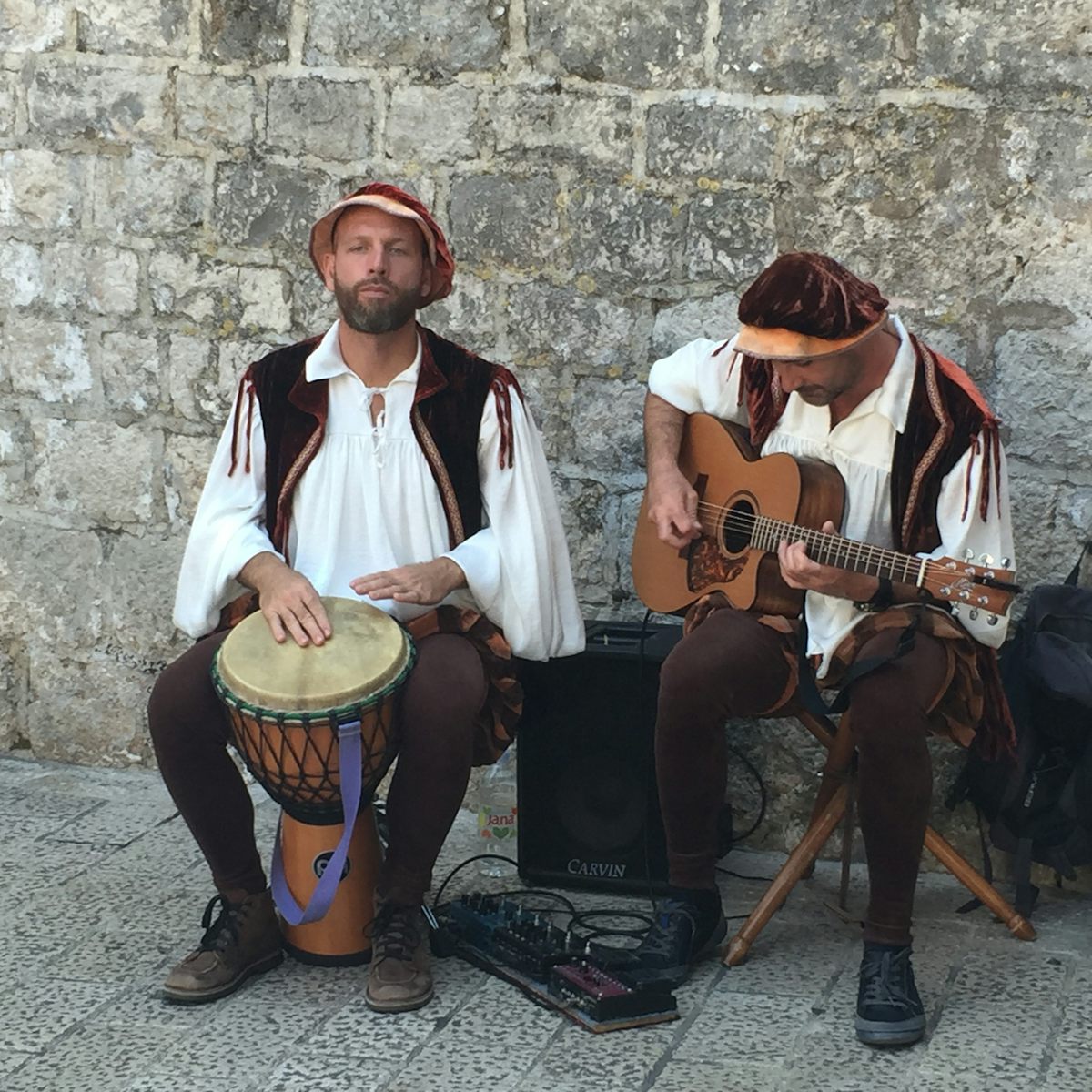 Street musicians in Dubrovnik