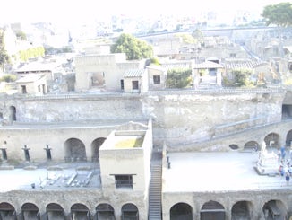 Different view of the re-discovered town of Herculaneum.