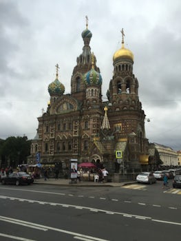 Iconic Church of the Spilled Blood in St Petersburg, Russia