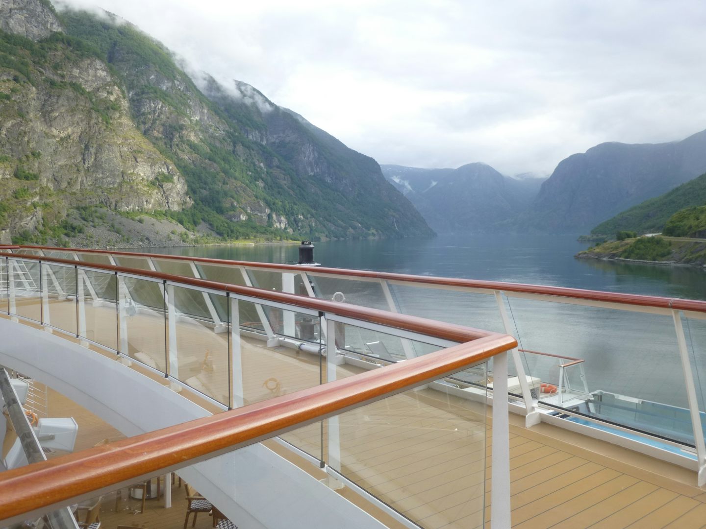 One of the fjords in Norway, from the rear deck.