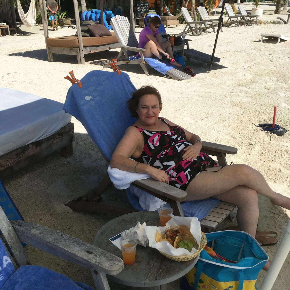 Cookie on a private beach in Costa Maya. Heavenly!