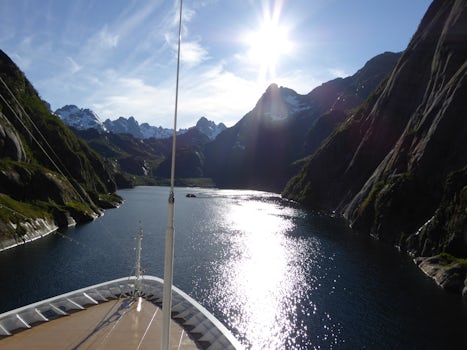 Sailing into the Trollfjord, a very special side excursion we were able to