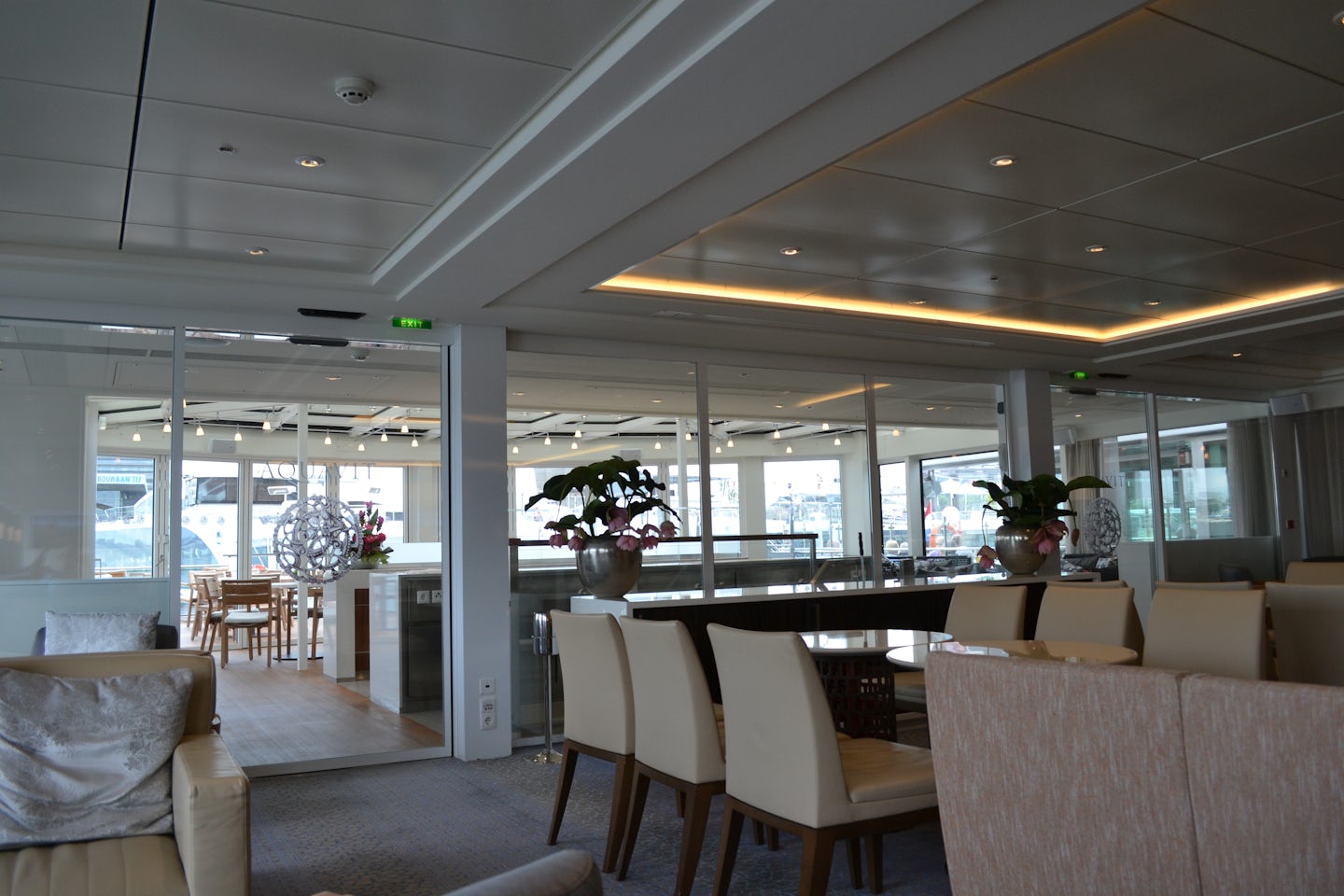 The lounge on board the Alruna