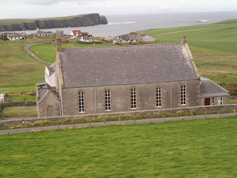 Shetland Islands Old Stone Church outside Lerwick