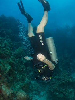Scuba Diving in Cozumel... Sometimes it's just fun look at stuff when y