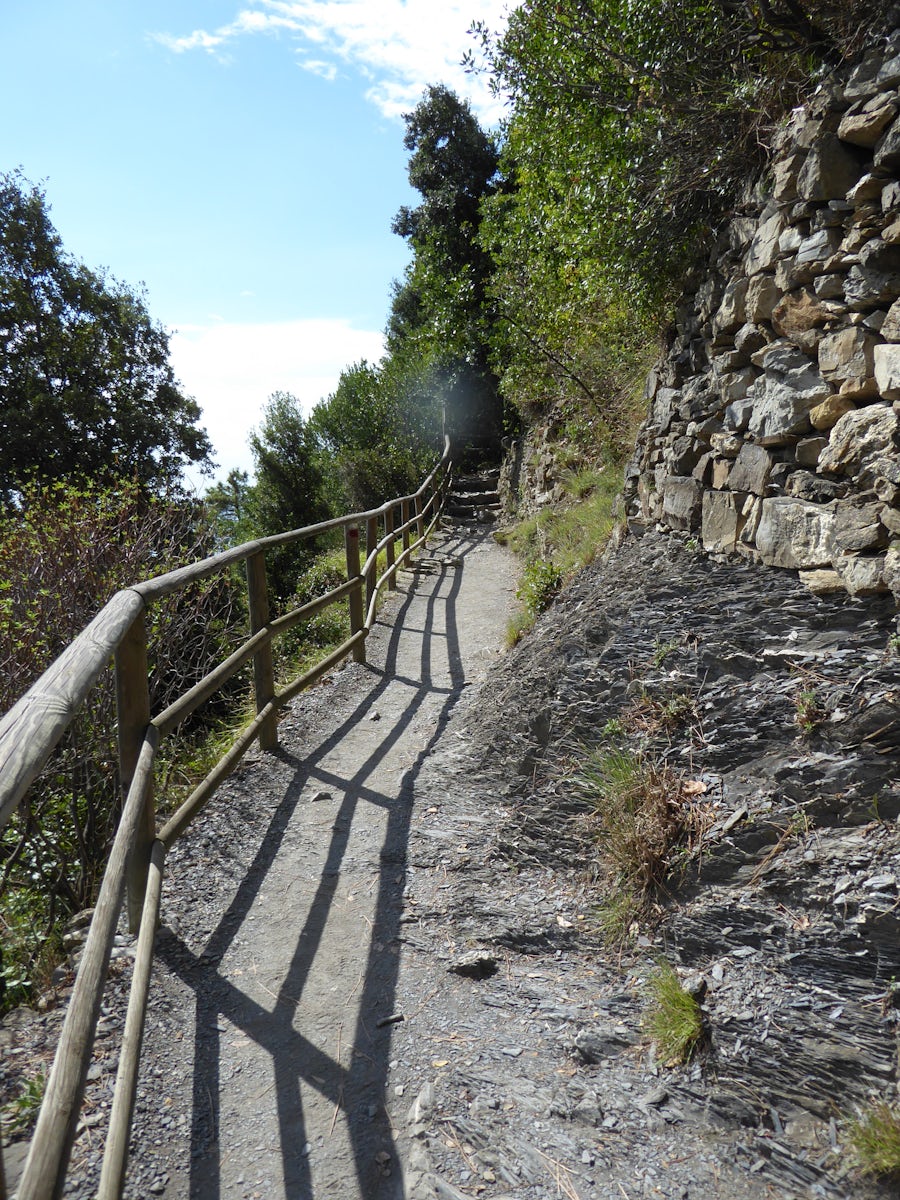 Cinque Terre, Italy: Hiking trail from Vernazza, Italy to Corniglia, Italy