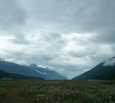 View from Dyea back towards Skagway