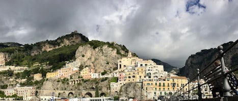 Wonderful amalfi coast on a grey day