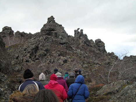 Dimmuborgir ...volcanic landscape described by leader as walk round a castl
