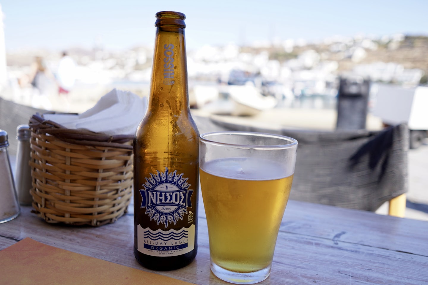 Welcome local beers in the harbour