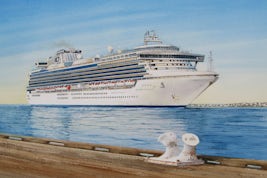 This is my painting of the Dawn Princess