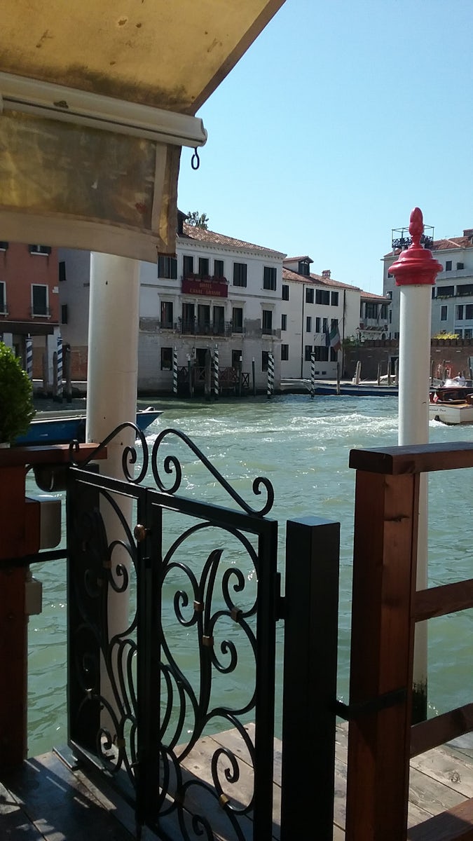 From our hotel in Venice, Grand Canale Hotel.
