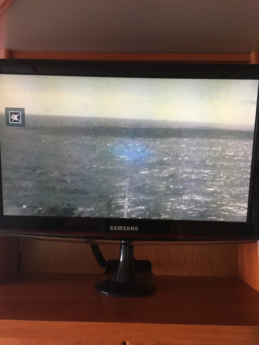 Tv in cabin of front camera