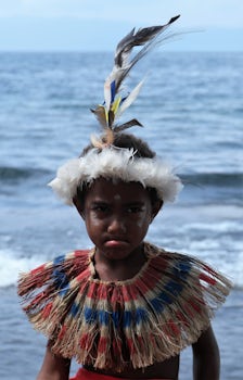 The kids loved to pull funny faces when you took a photo - Milne Bay tour A