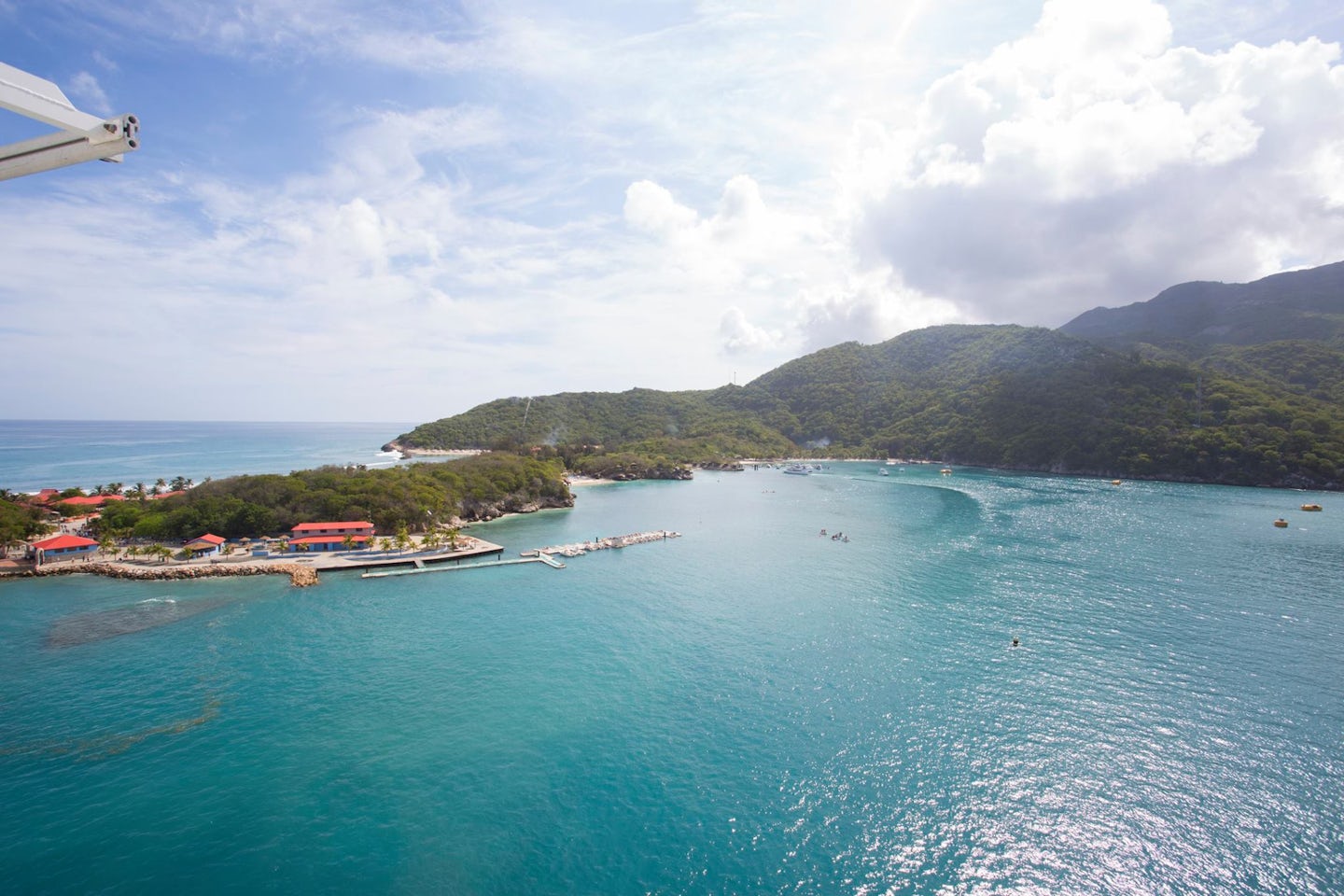The view of Labadee from our room