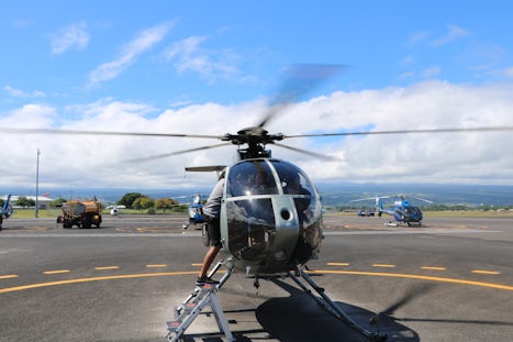 Helicopter in Hilo