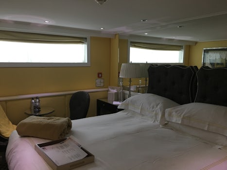 Stateroom, looking toward beds and windows