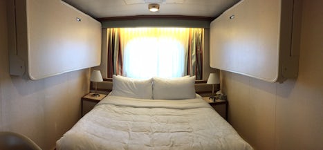 This is Cabin E102 on the Emerald Princess.  Princess fail to mention that