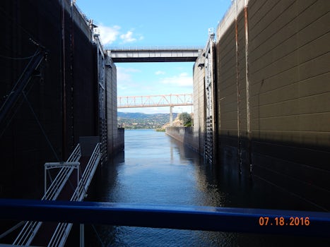 View from inside of one of the locks