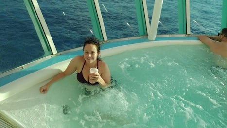 My favorite spot on entire ship! Solarium Hot Tub