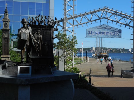 The admirably developed Harbour Walk in Halifax provides uplifting oceansid