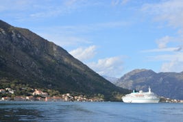 View over the fjords in Kotor, Montenegro