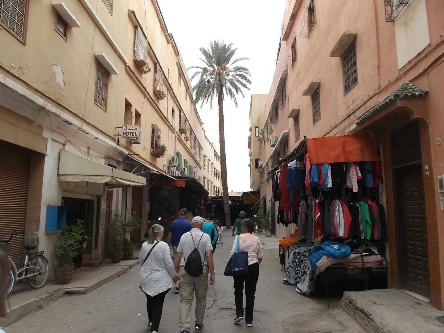 Agadir. Walking to the Taroudant souk.