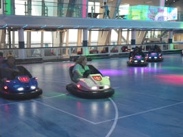 Take advantage of the bumper cars. Caution: If you have a back or neck inju