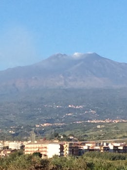 Fab view of mount etna on our way there very nice shore excursion