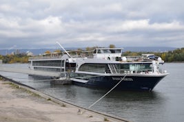 My floating palace docked in Mainz, Germany