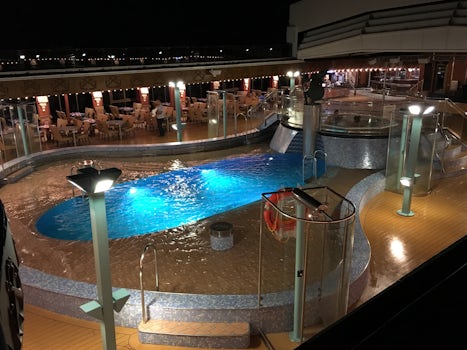 Pool 2 the main lido deck stage area