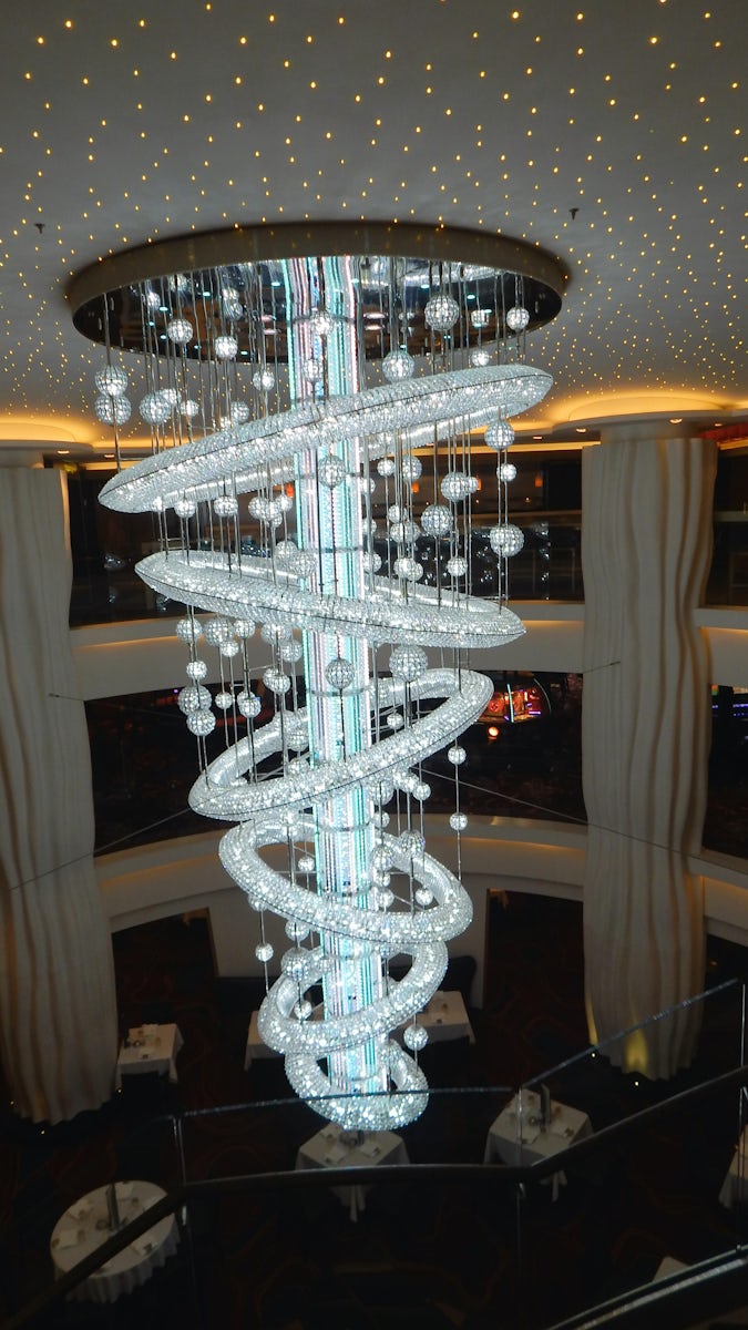 The largest of the many beautiful decorative features on the ship.