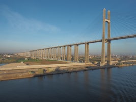 The only bridge across the Suez Canal