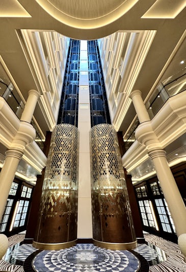 Elevators in the grand atrium