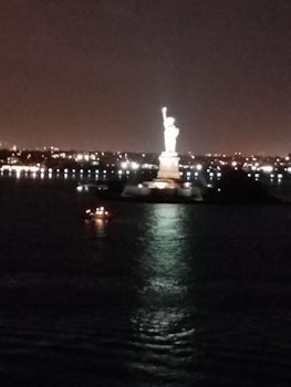 The Statute of Liberty as we left the Port of New York. Breathtaking and Pr