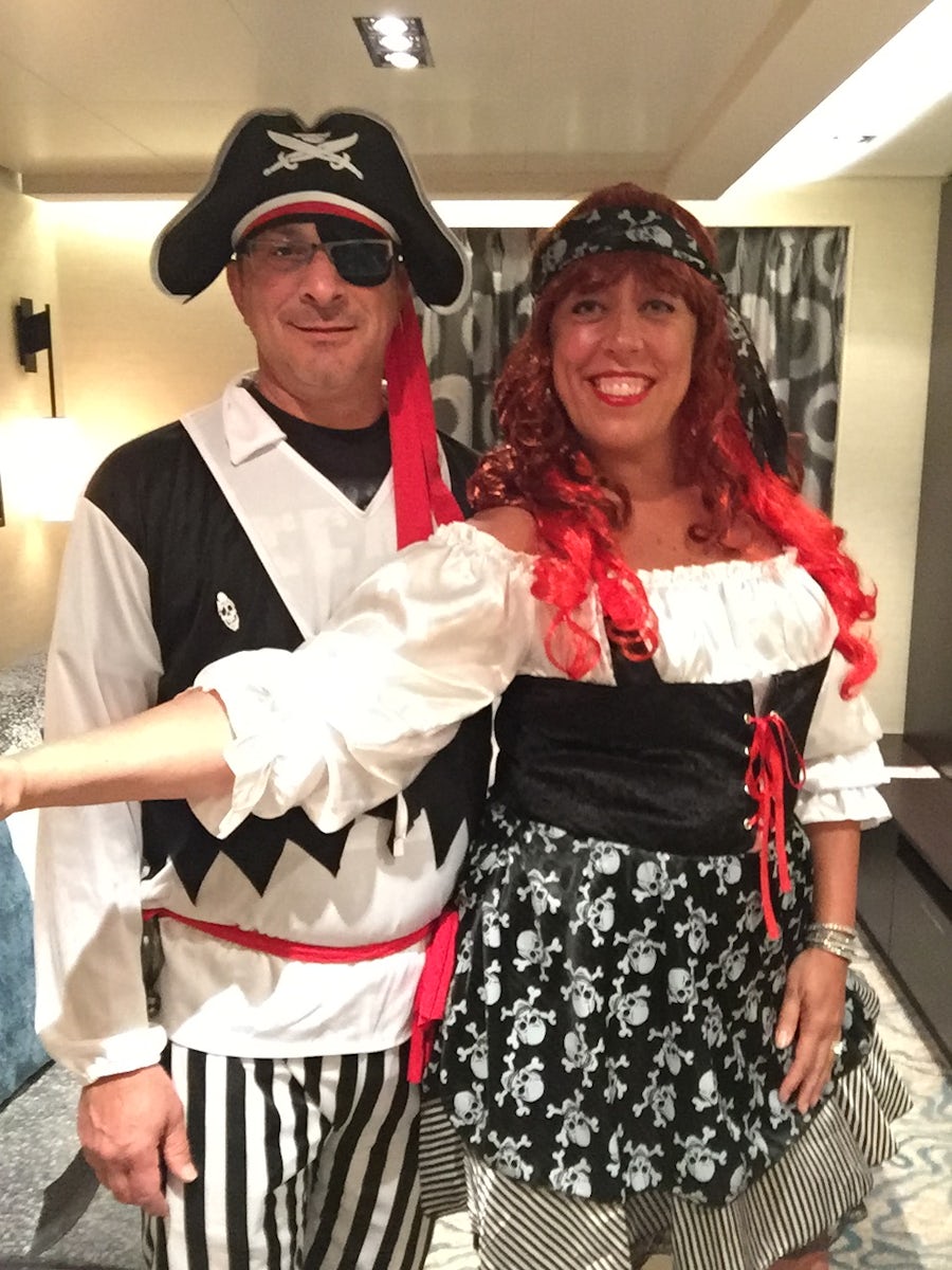 It was Halloween during the cruise, so we brought our costumes, and so did