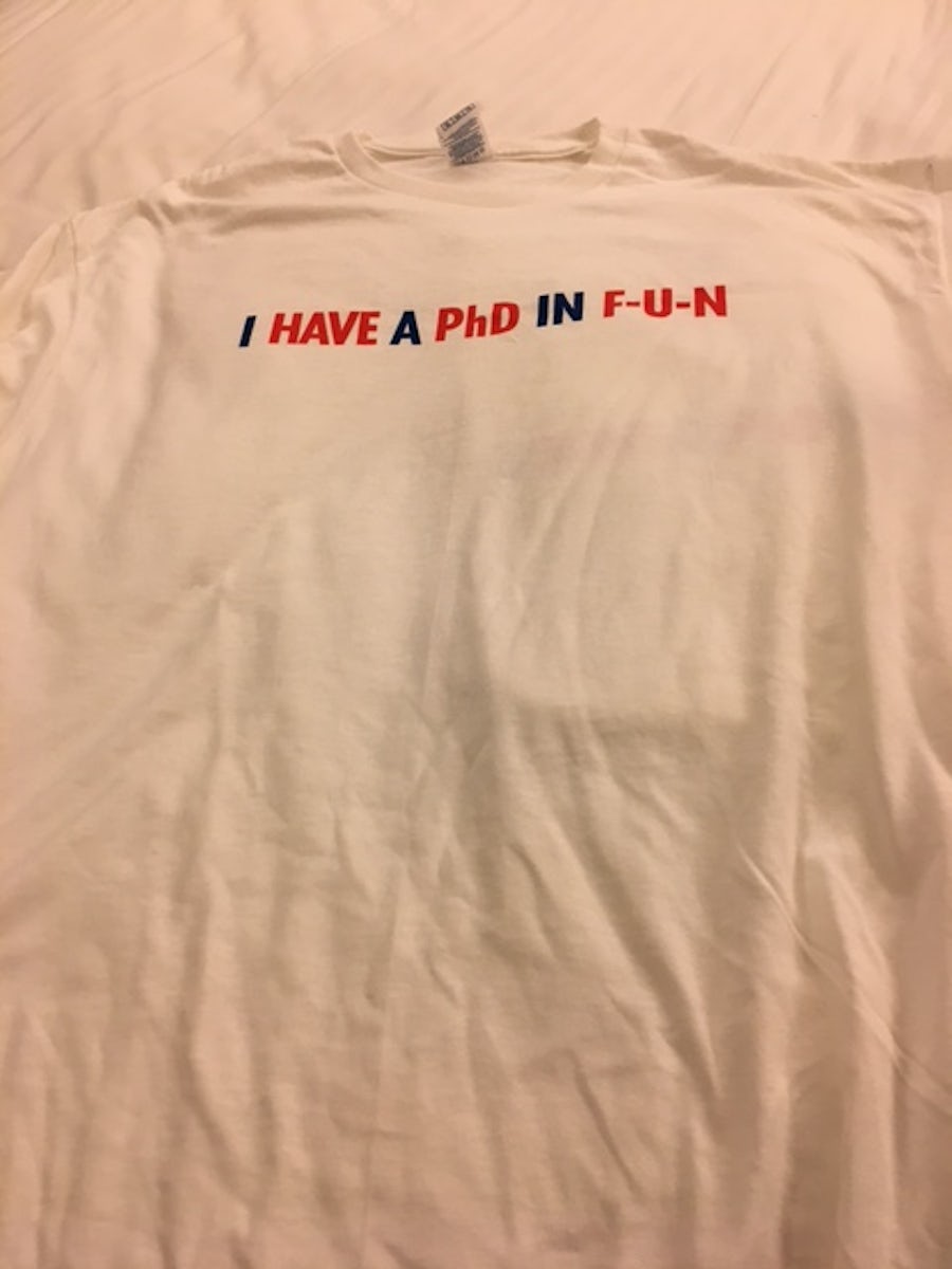 The shirts we were given to wear for the Cruise.