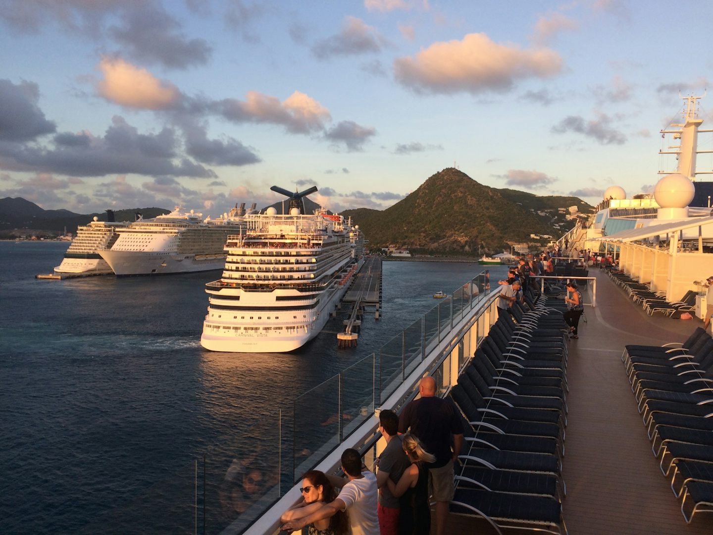 Many great ships in port St. Maarten