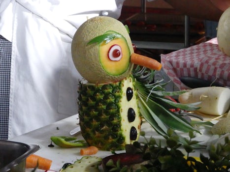 Fruit/Vegetable carving demonstration at culinary demonstration