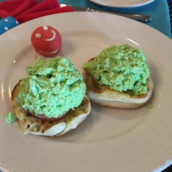 Green Eggs and Ham at Dr. Seuss breakfast