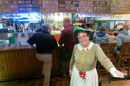 Our Saint John tour guide in the local Irish Pub