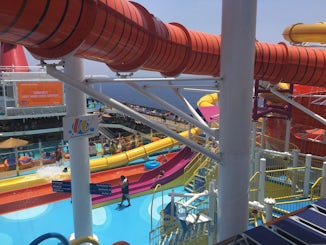 The waterslides