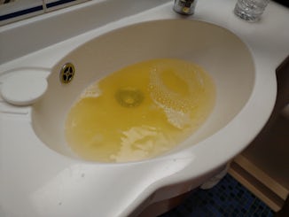 Yellow/Brown water that came out of the faucet. When I called to report thi