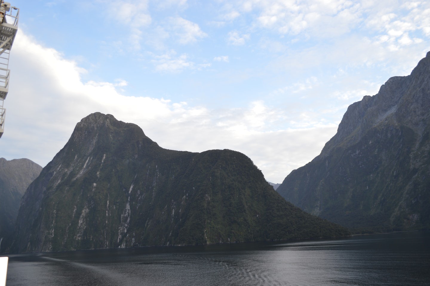 Cruising through Fiordland on the south end of the South Island, New Zealan