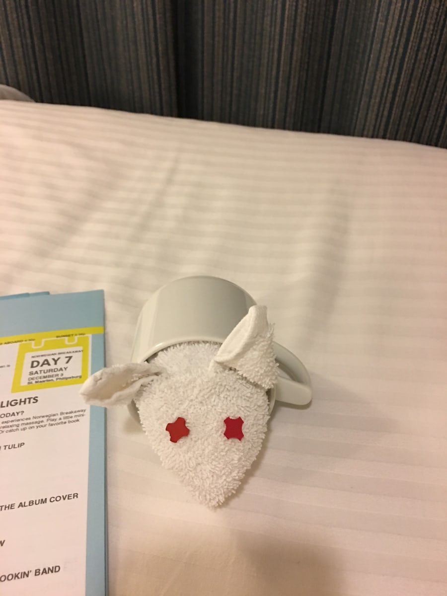 one of the towel animals my room steward made