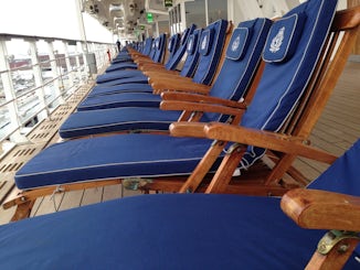 Deck chairs deck 7 Port and Starboard