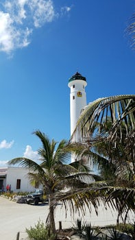 Lighthouse on our excursion in Cozumel